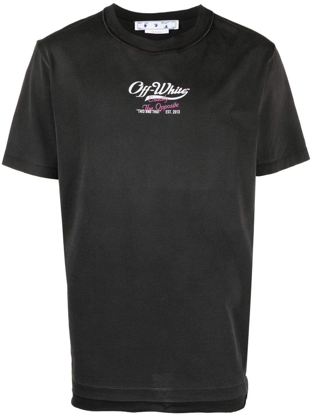 logo-print cotton T-shirt - 1