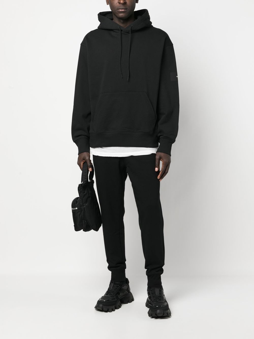 drop-shoulder drawstring hoodie - 3