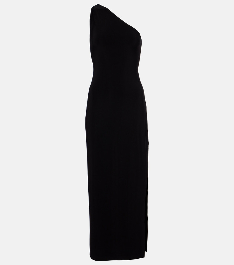 One-shoulder jersey maxi dress 1