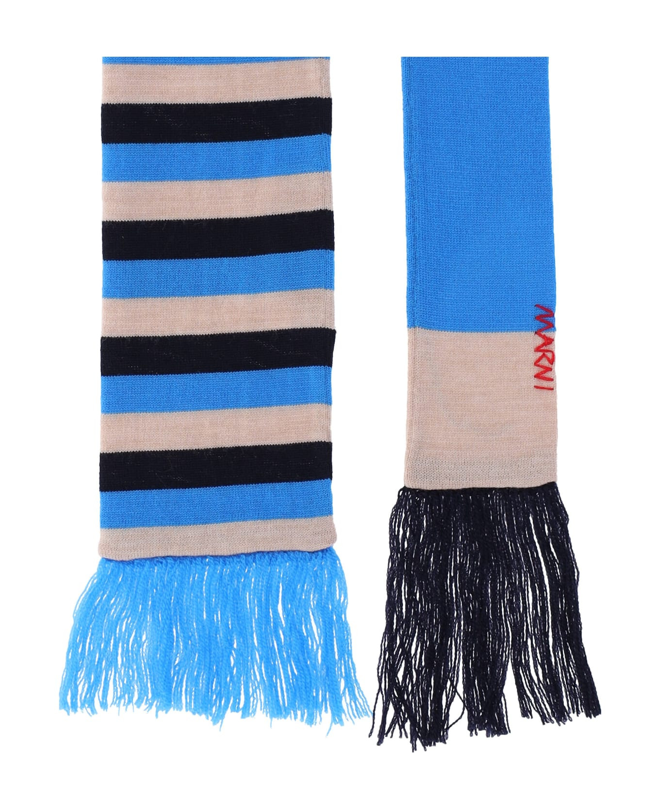 Striped Virgin Wool Scarf - 3