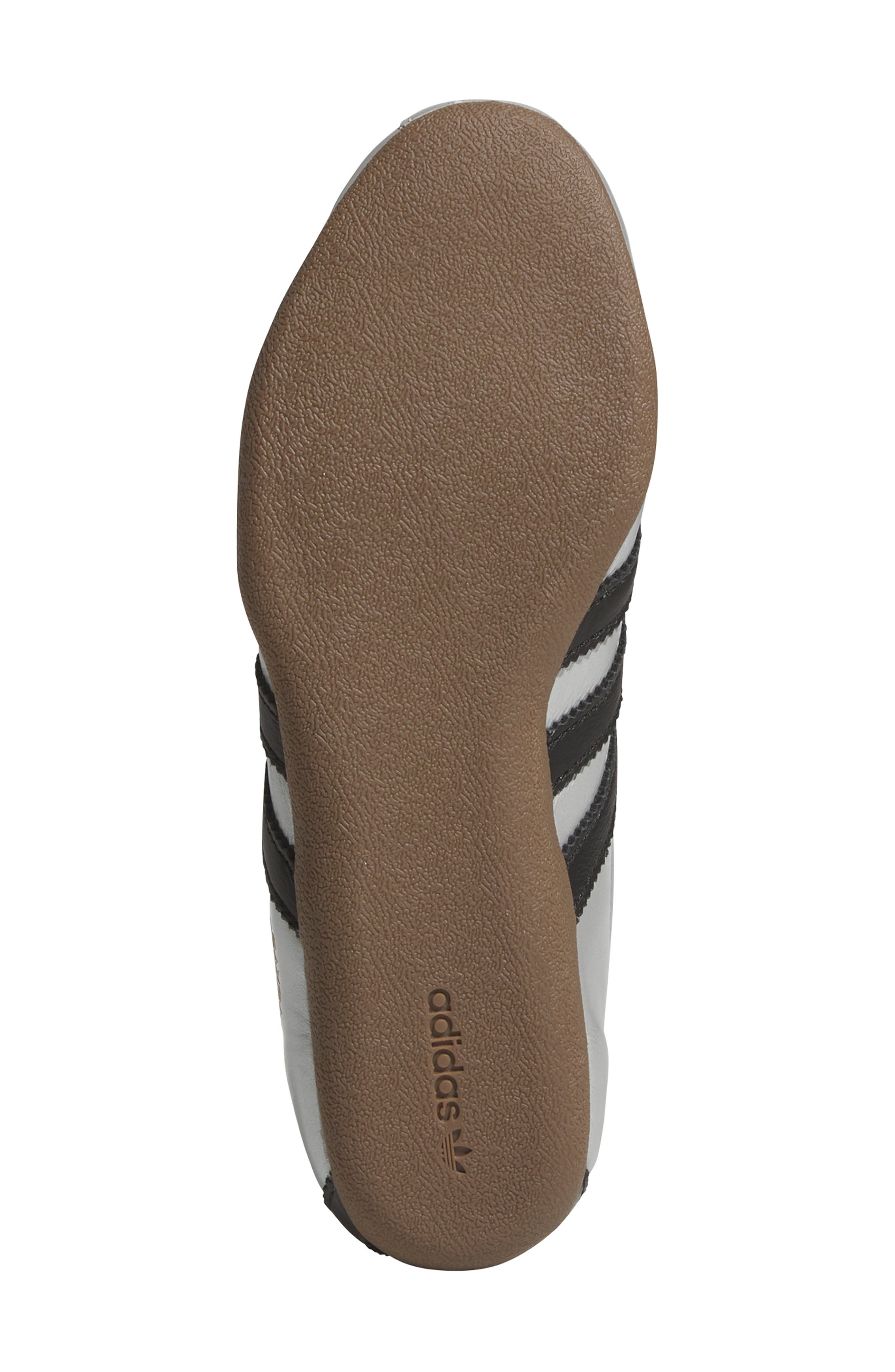 adidas Tokyo Decon Low Top Leather Sneaker in Silver Metallic/Black/Gum at Nordstrom - 5