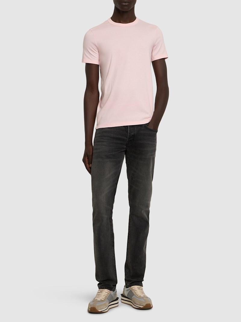 Cotton jersey crewneck t-shirt - 2