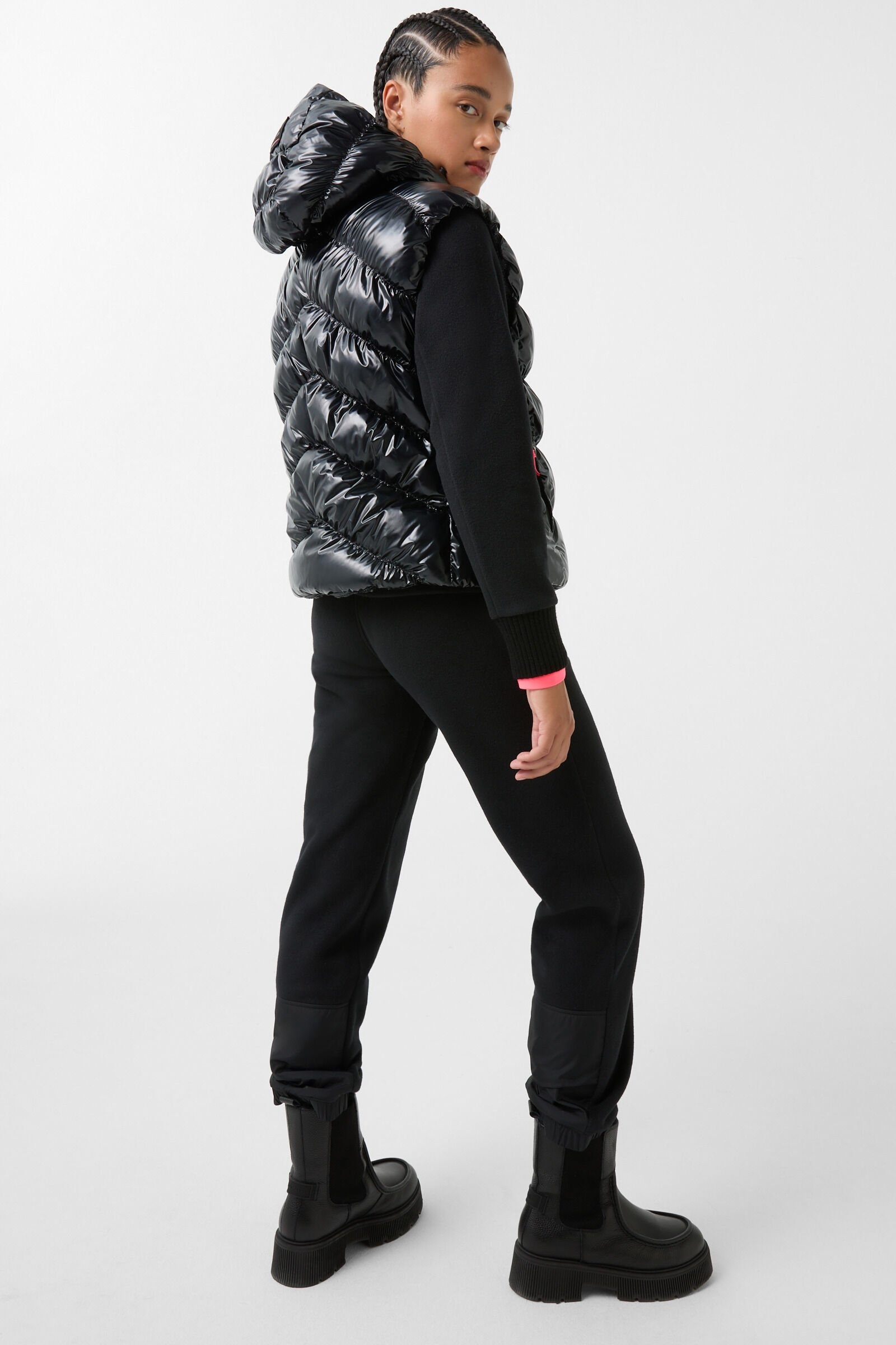 Naima Quilted waistcoat in Black - 3