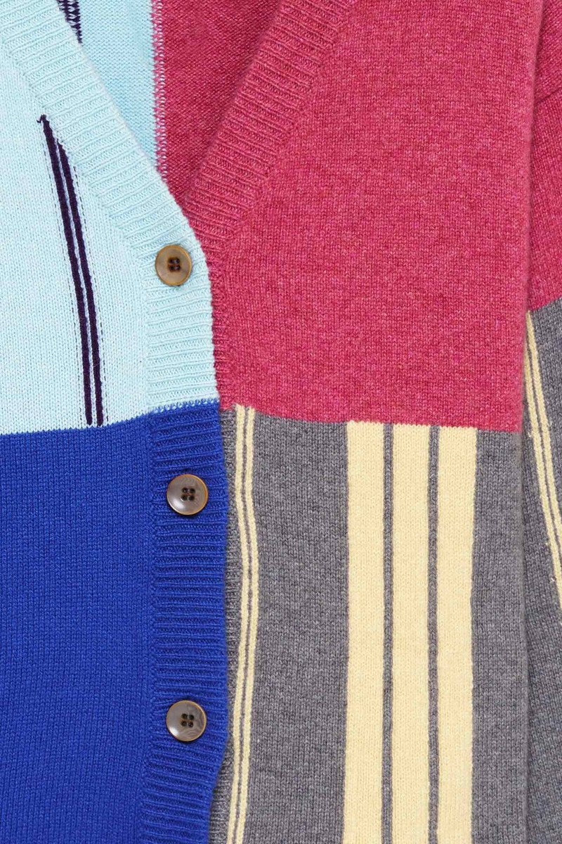 The Elder Statesman BORDER STRIPE WOMEN'S CARDIGAN outlook
