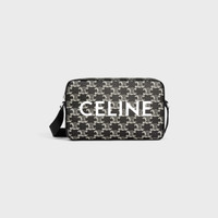 CELINE Medium Messenger Bag in Triomphe canvas two-tone with