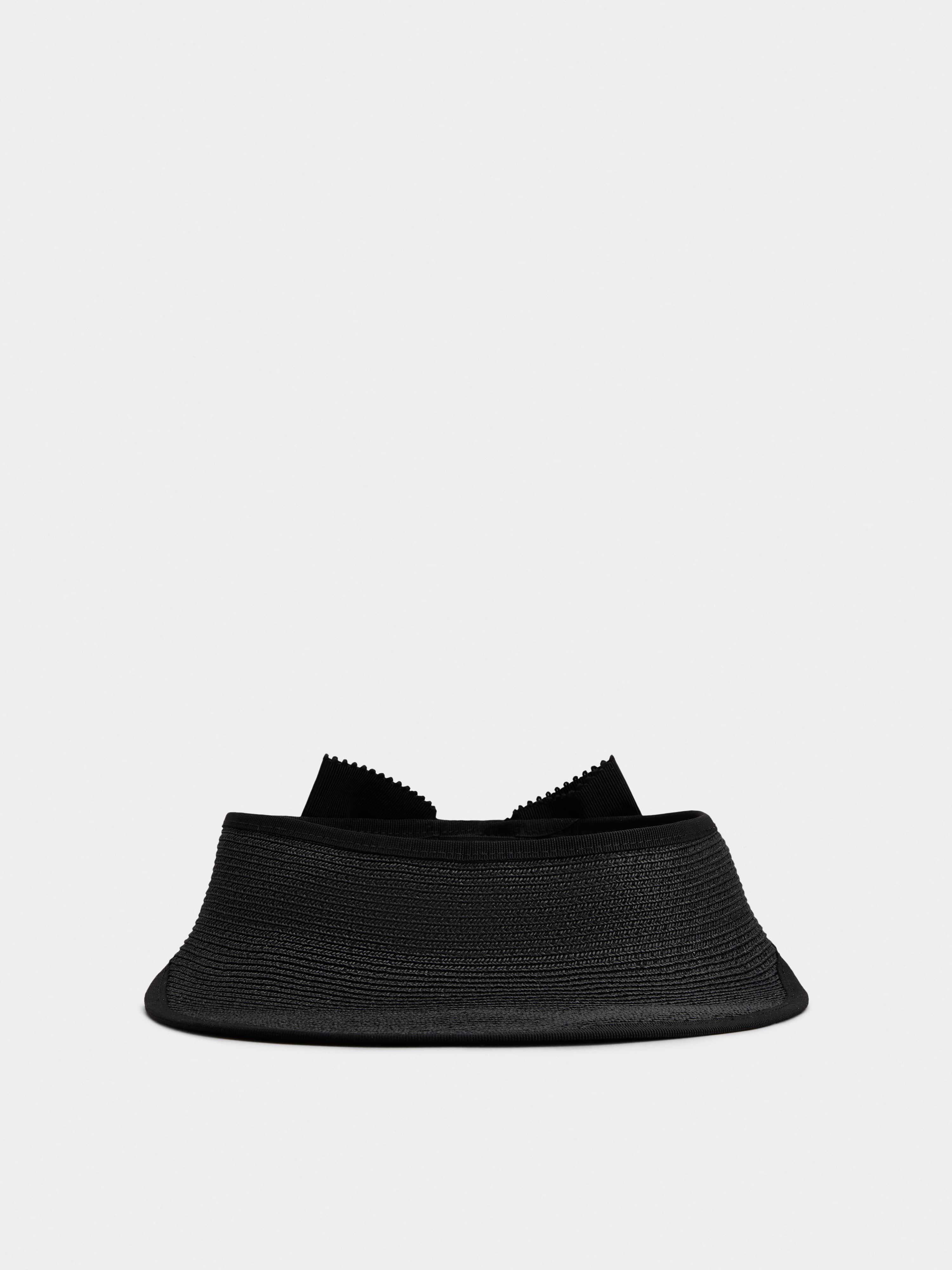 Broche Vivier Buckle Visor in Straw - 1