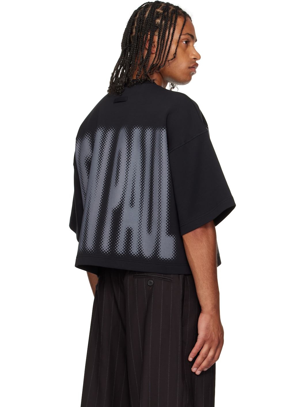 Black 'The Gaultier' Boxy T-shirt - 3