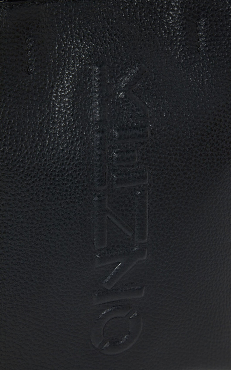 KENZO Imprint small grained leather tote bag 5