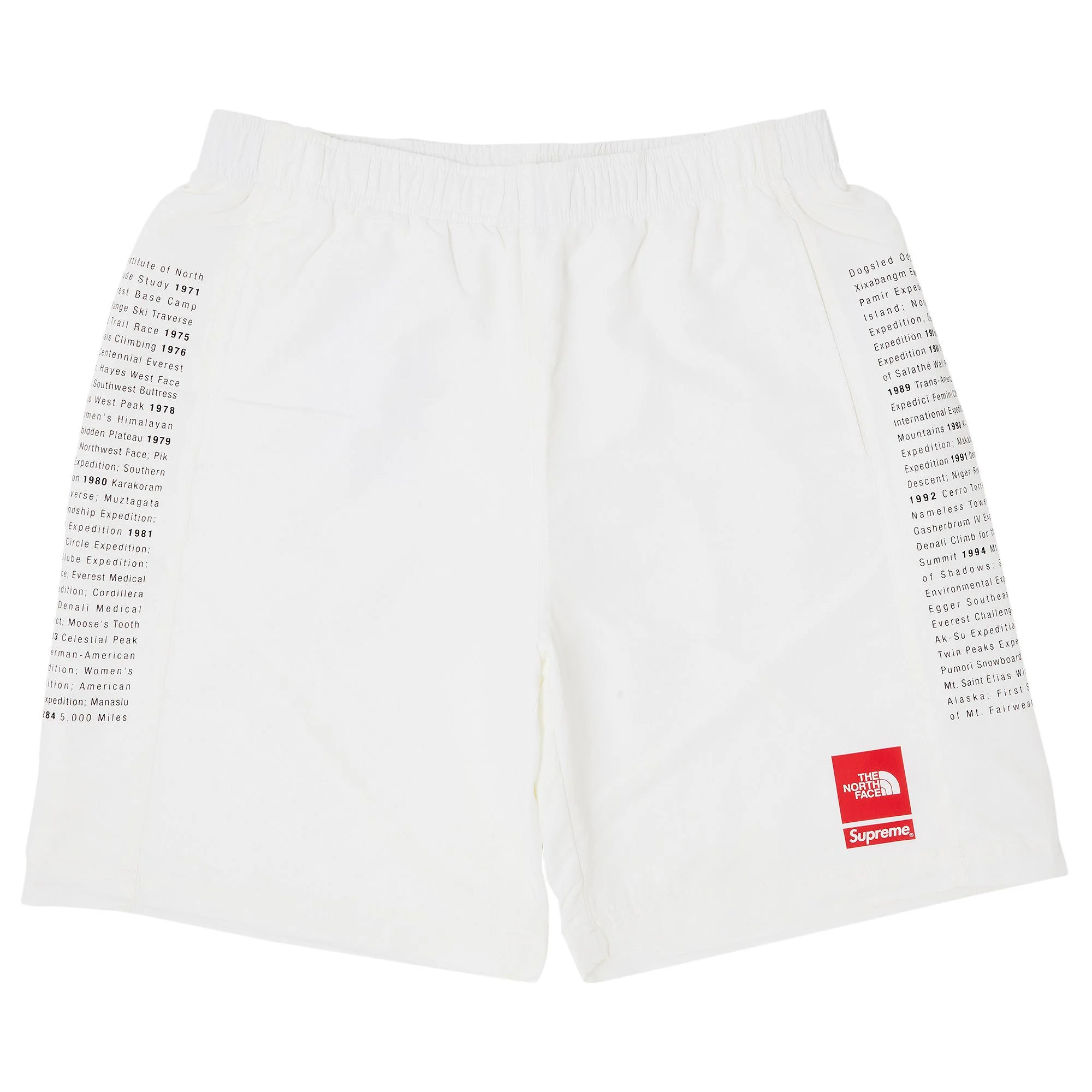 Supreme x The North Face Nylon Short 'White' - 1