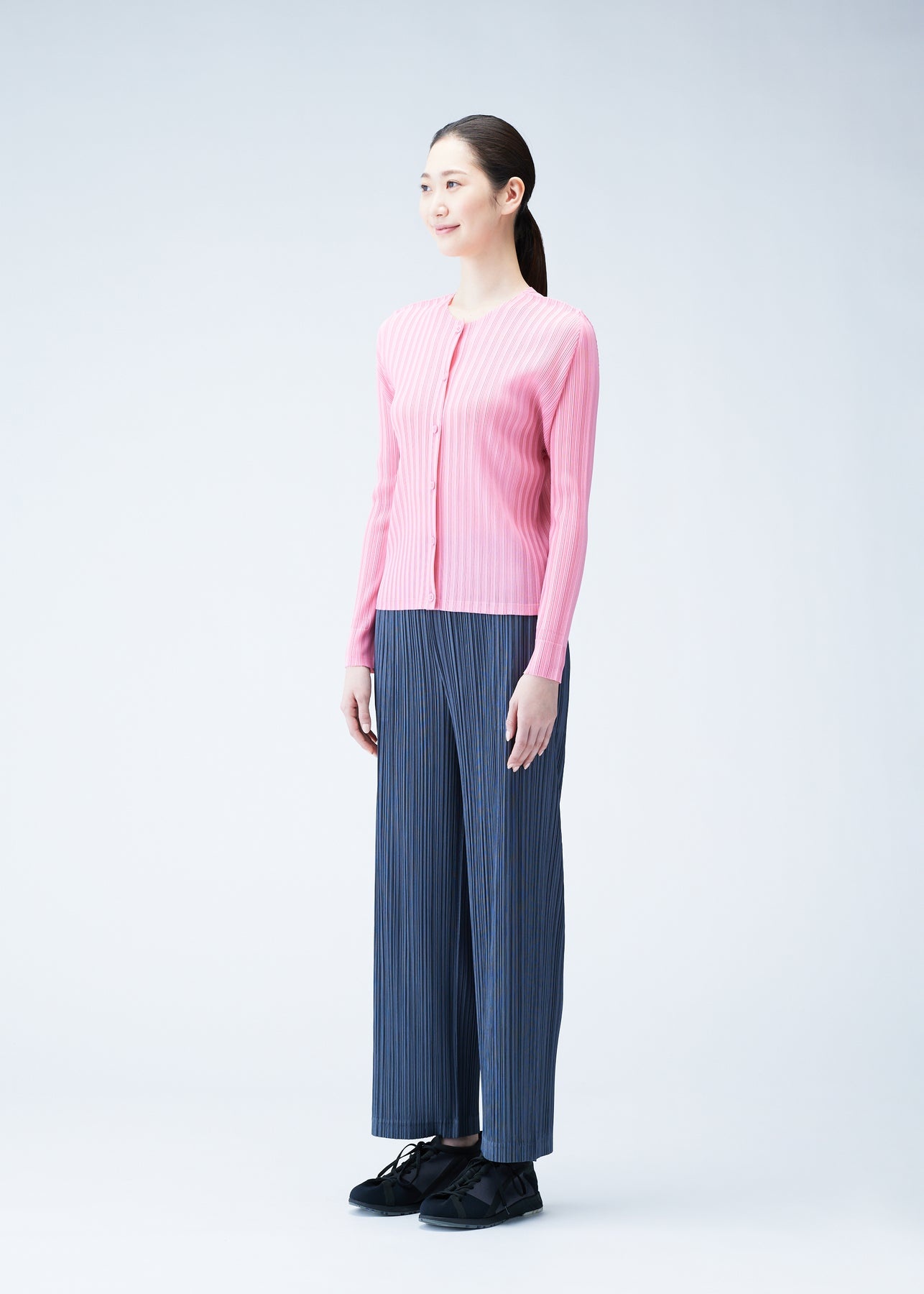 RIB PLEATS JANUARY CARDIGAN - 4