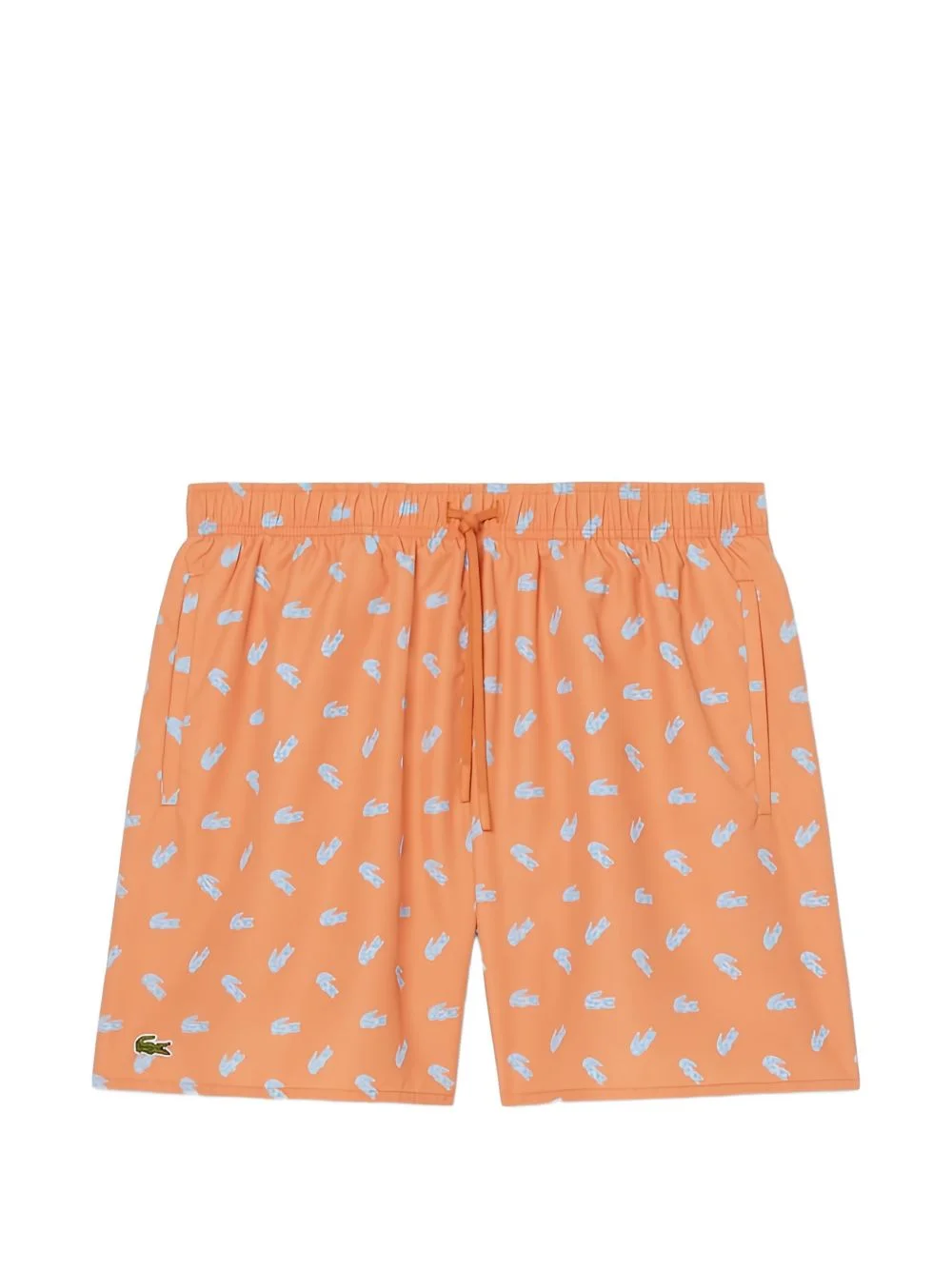 Crocodile-print swim shorts - 1