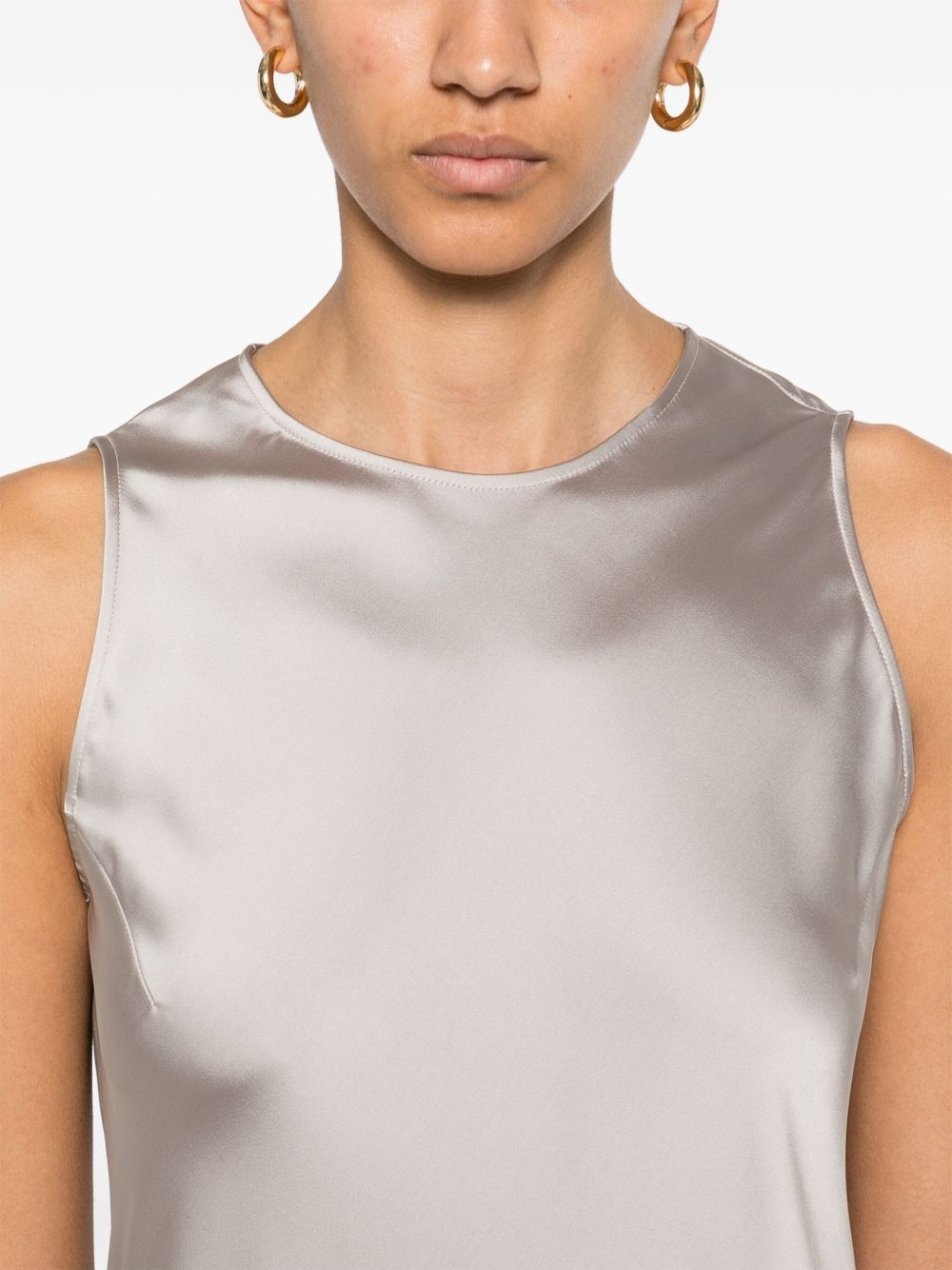 satin maxi dress - 5