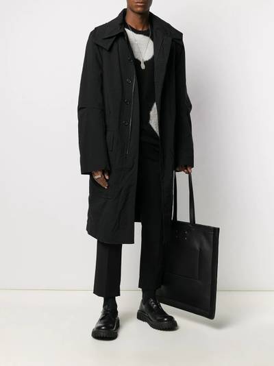 Ann Demeulemeester zip-up long-length coat outlook