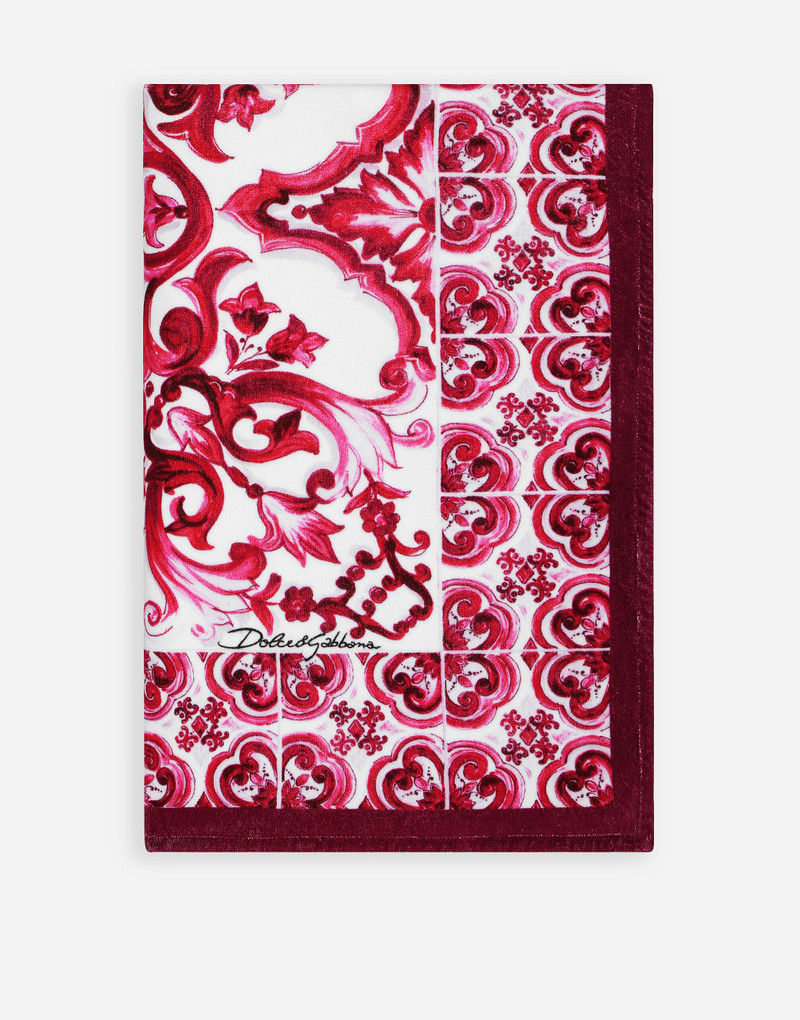 Majolica print terrycloth beach towel (114 x 185) 1