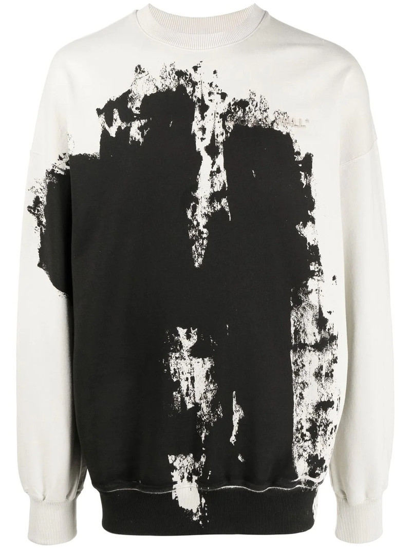spray-paint cotton sweatshirt 1