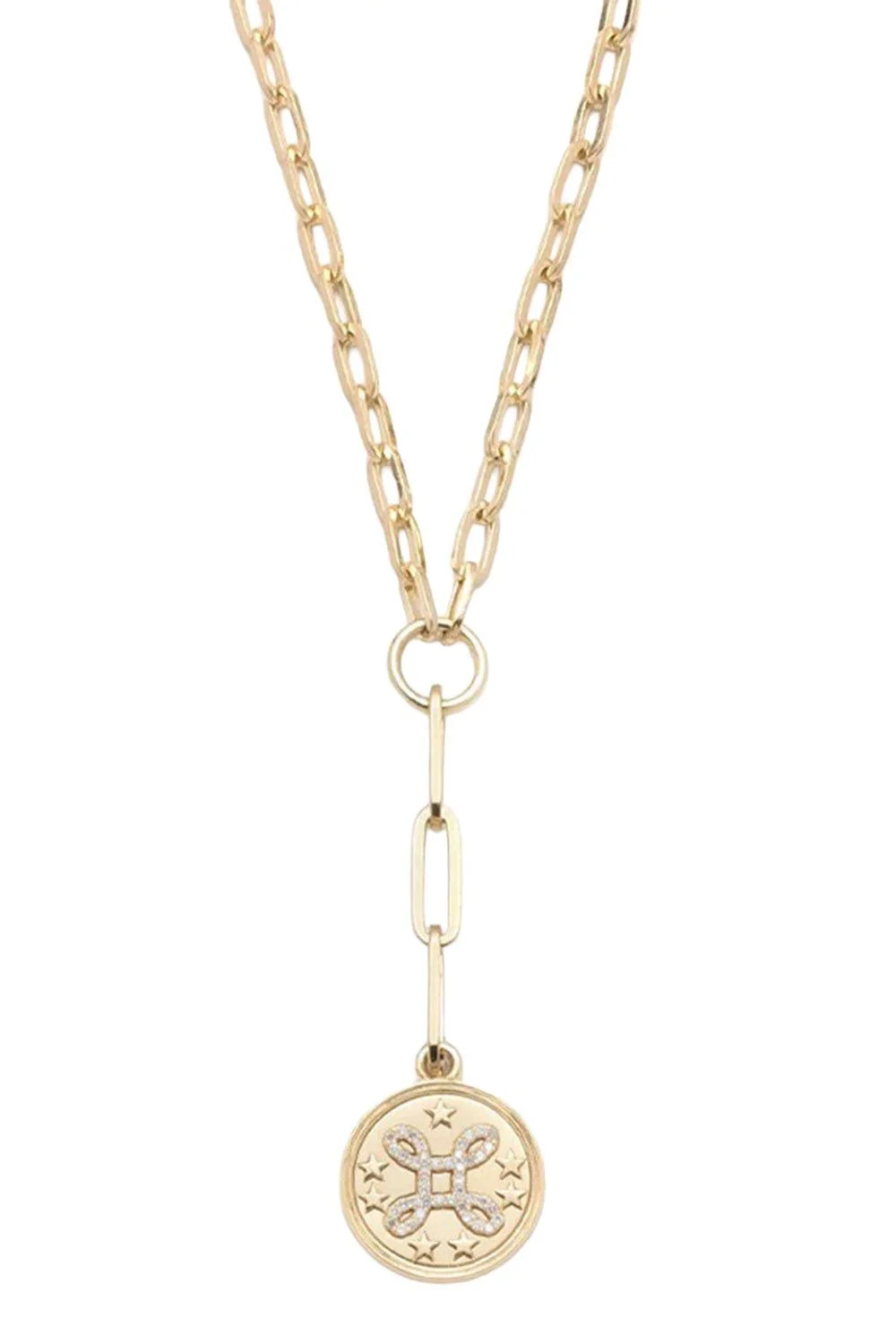 True Love Spark Medallion Refined Clip Necklace - 1