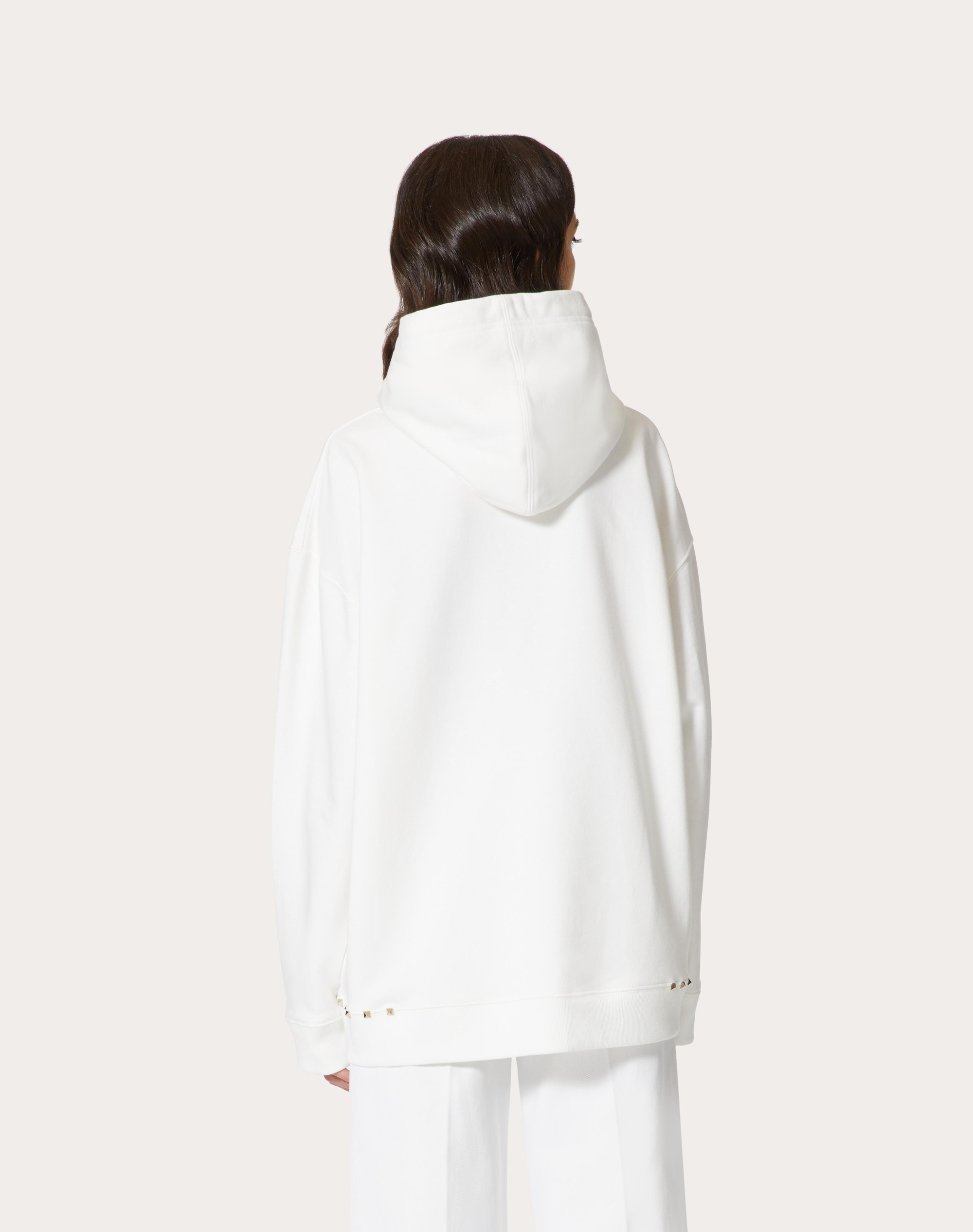 VALENTINO GARAVANI ROCKSTUD PET CUSTOMISABLE UNISEX HOODED SWEATSHIRT - 6