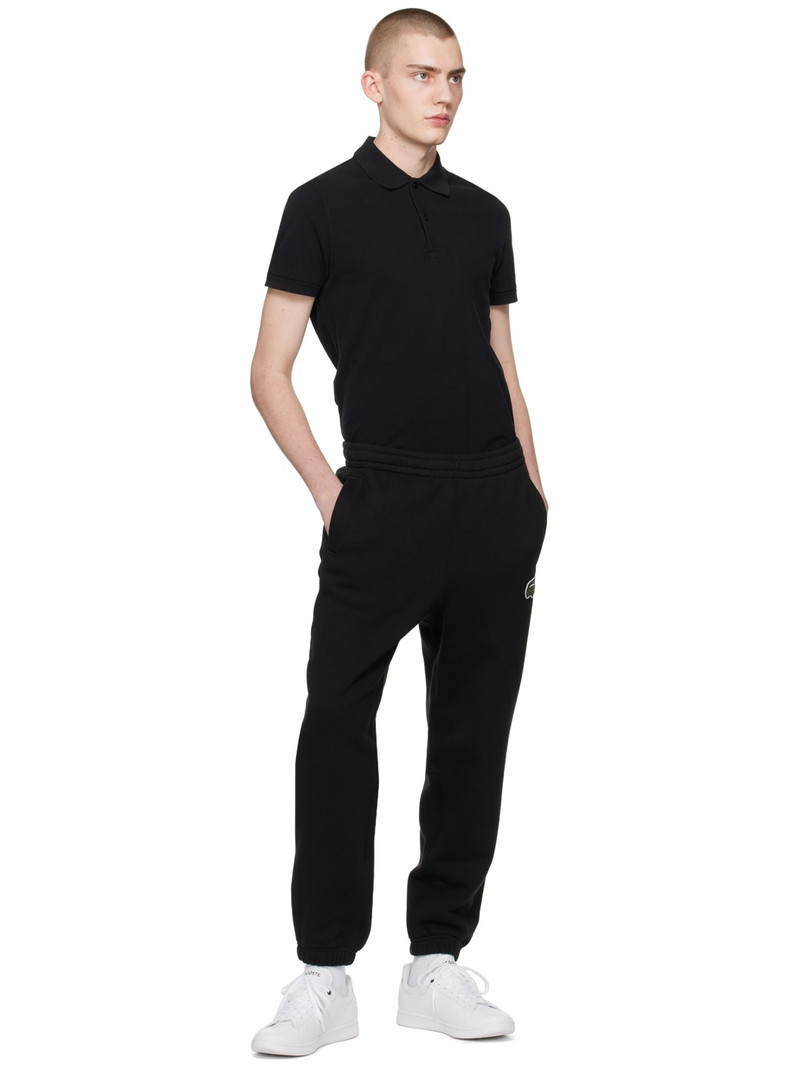LACOSTE Black Patch Sweatpants outlook