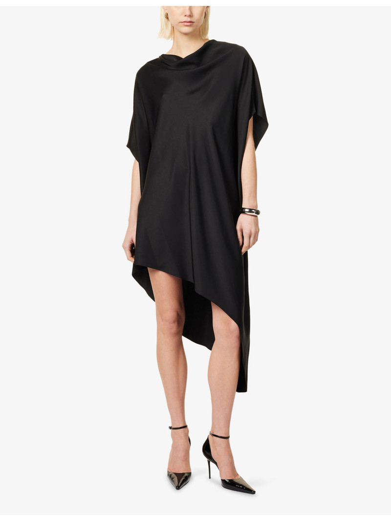 SIMKHAI Sadia Cape Satin Mini Dress outlook