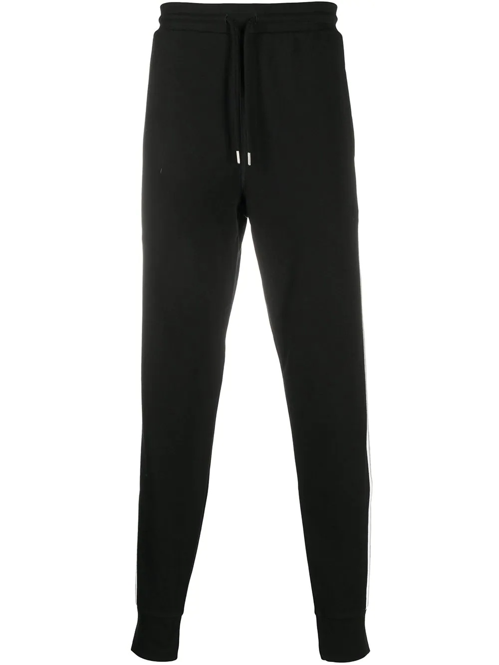 tapered side stripe sweatpants - 1