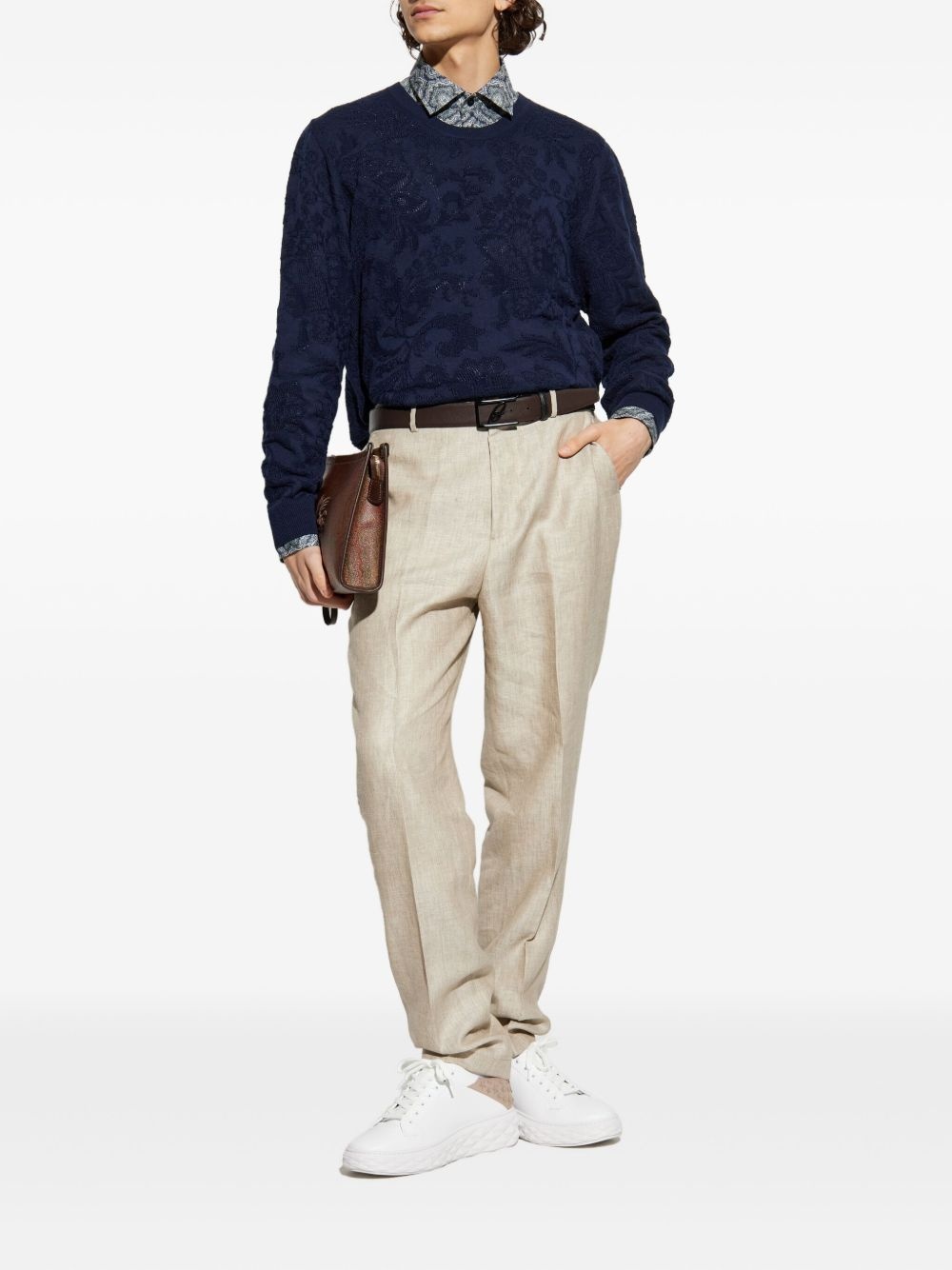 floral-embellished sweater - 2