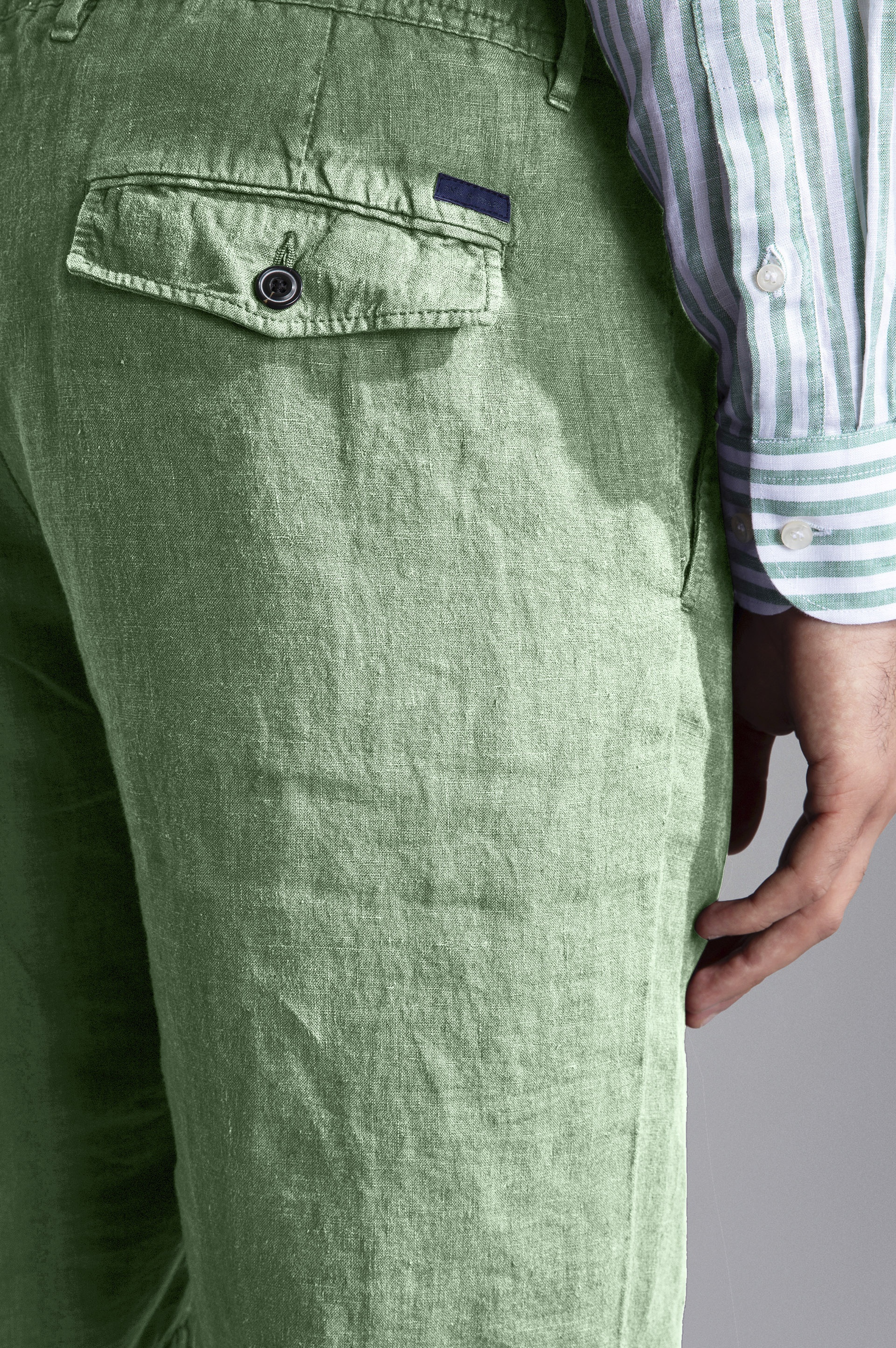 LINEN BERMUDA SHORTS - 4