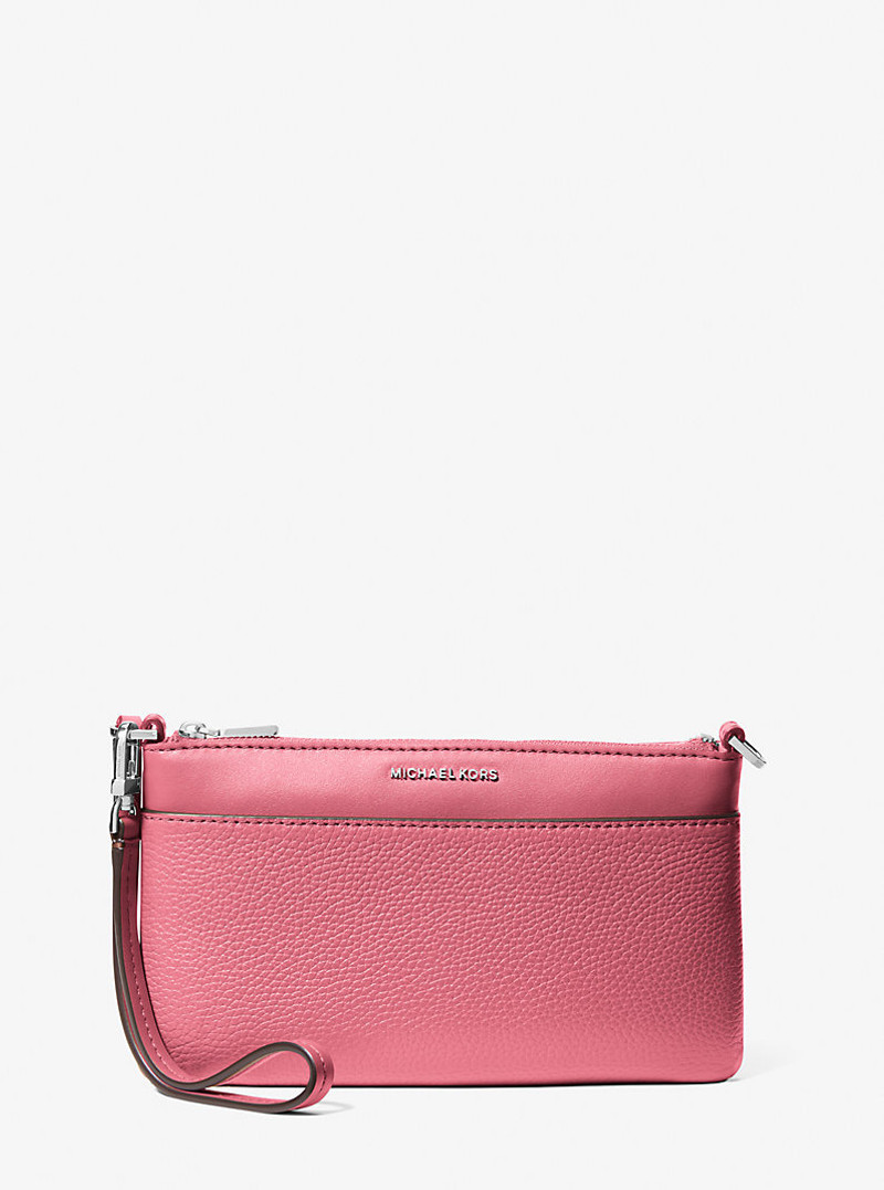 Jet Set Medium Pebbled Leather Convertible Wristlet 1