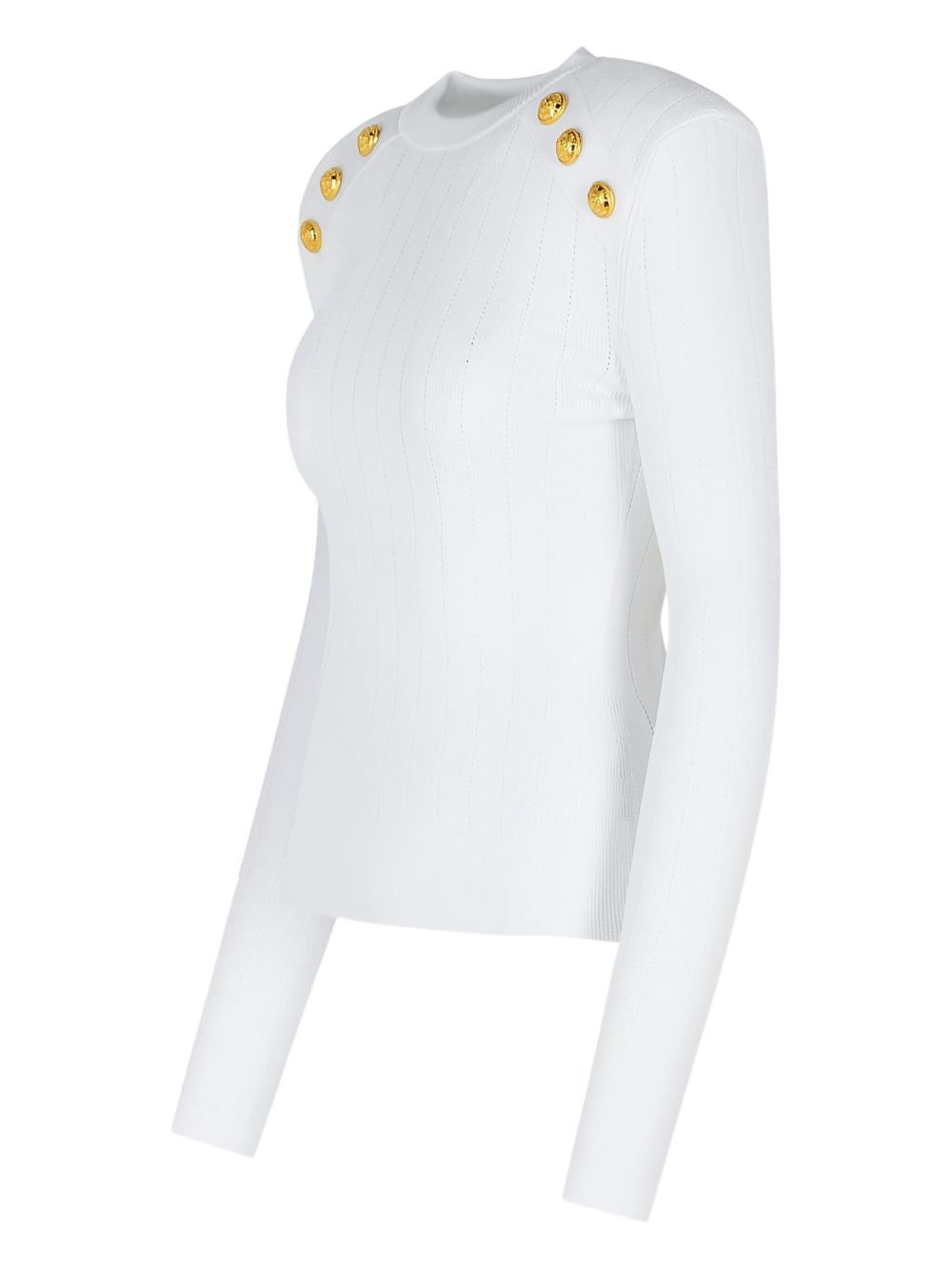 button-embellished sweater - 3
