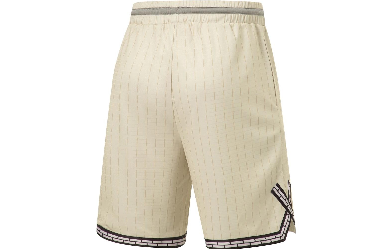Li-Ning CBA All Star Game 2023 Basketball Shorts 'Light Khaki' AAPT561-2 - 4