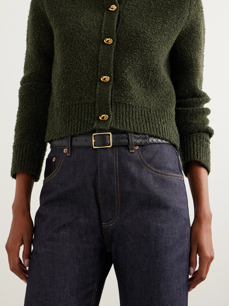 Bottega Veneta Intrecciato Leather Belt outlook