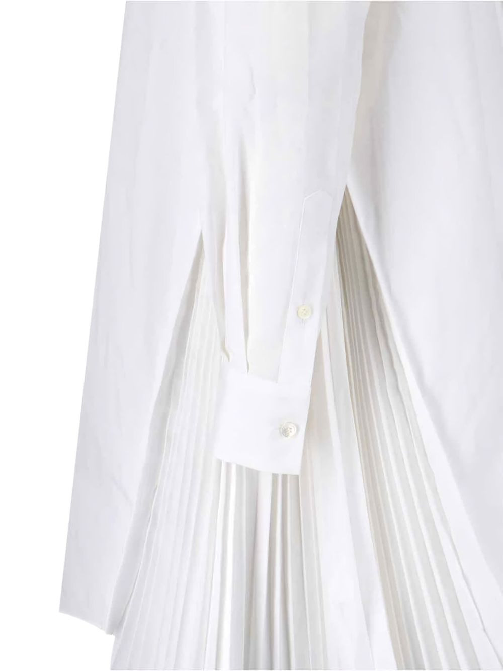 pleated shirt mini dress - 3