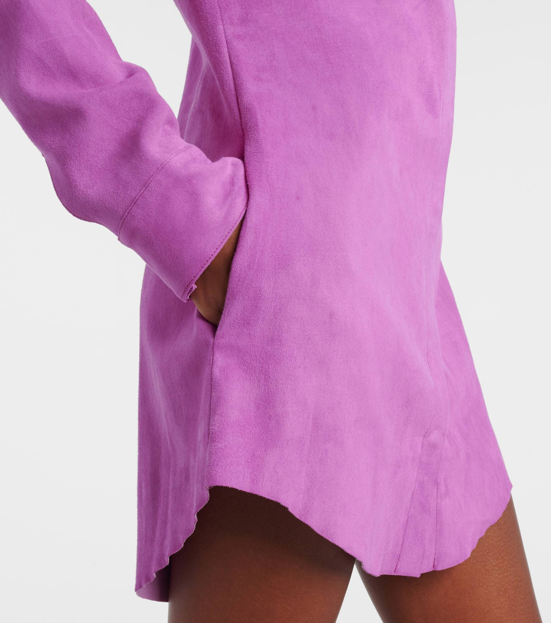 Geraldine suede shirt dress - 5