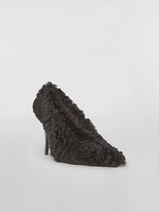 SHEARLING PUMP WITH HEEL COVERED IN NAPPA - 2