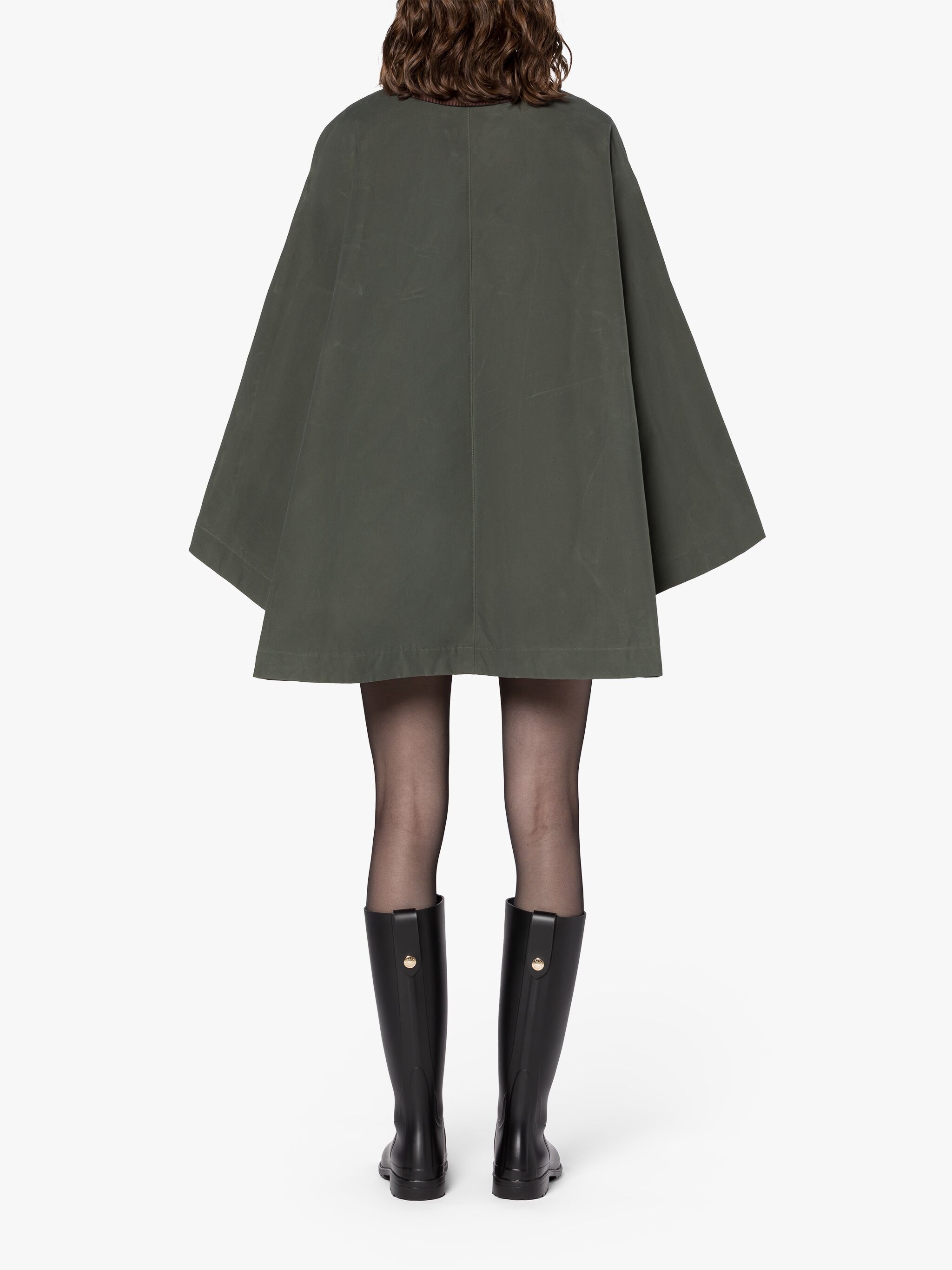 CORA GREEN WAXED COTTON FIELD COAT - 4