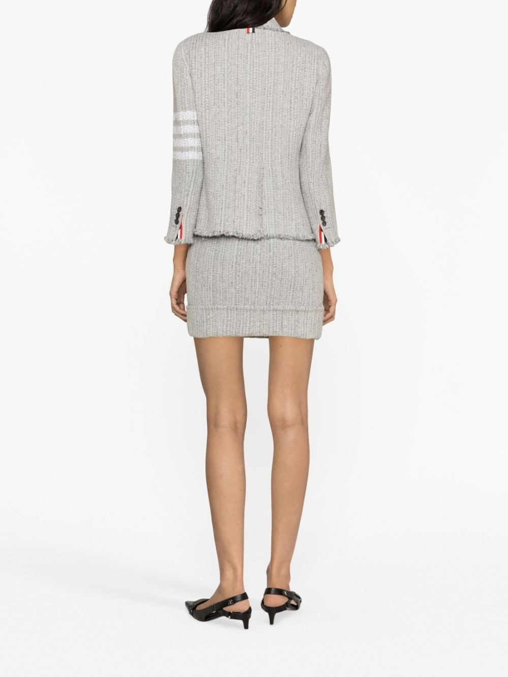 4 Bar-stripe tweed jacket - 3
