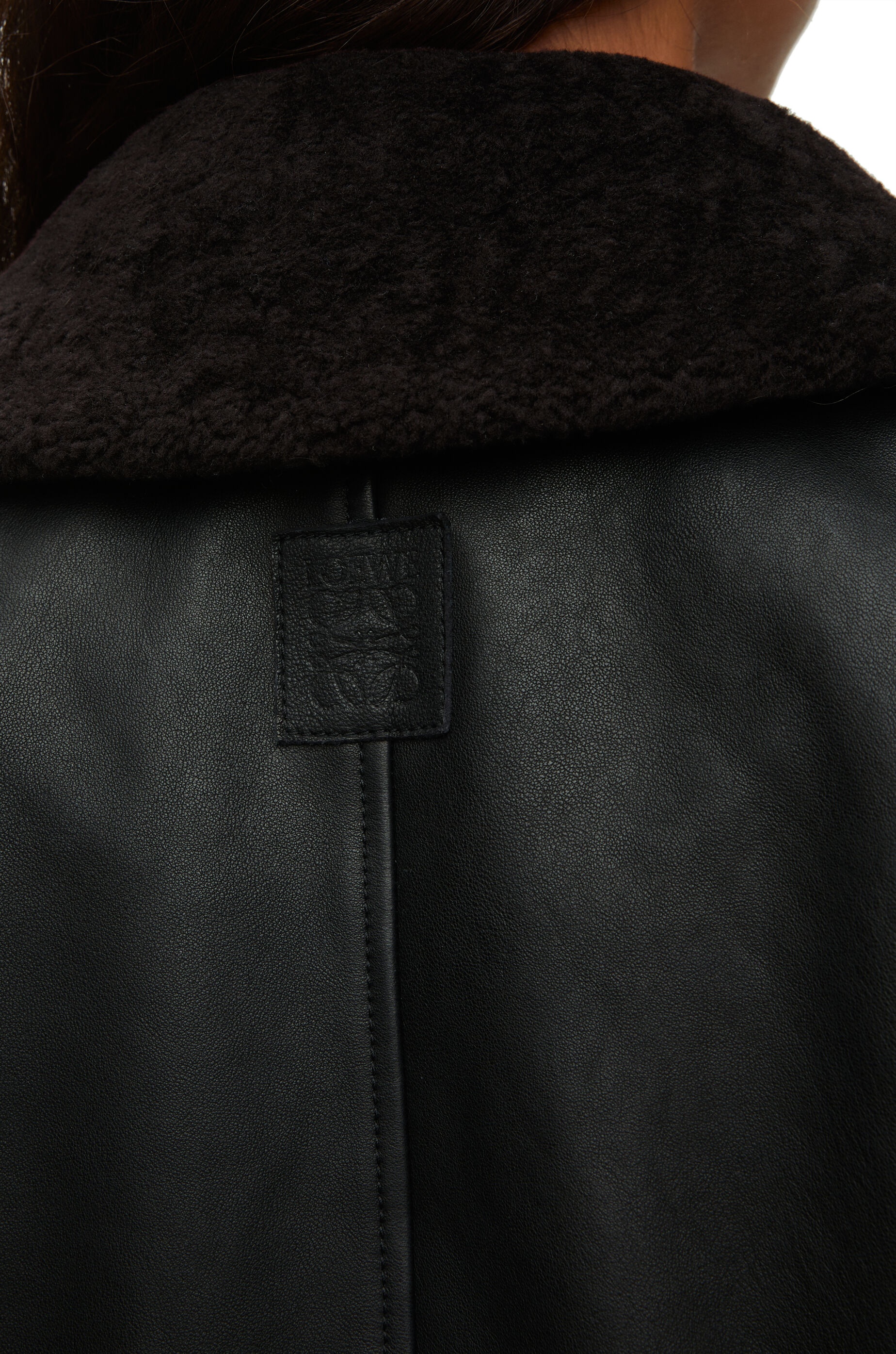 Cropped jacket in nappa lambskin - 5