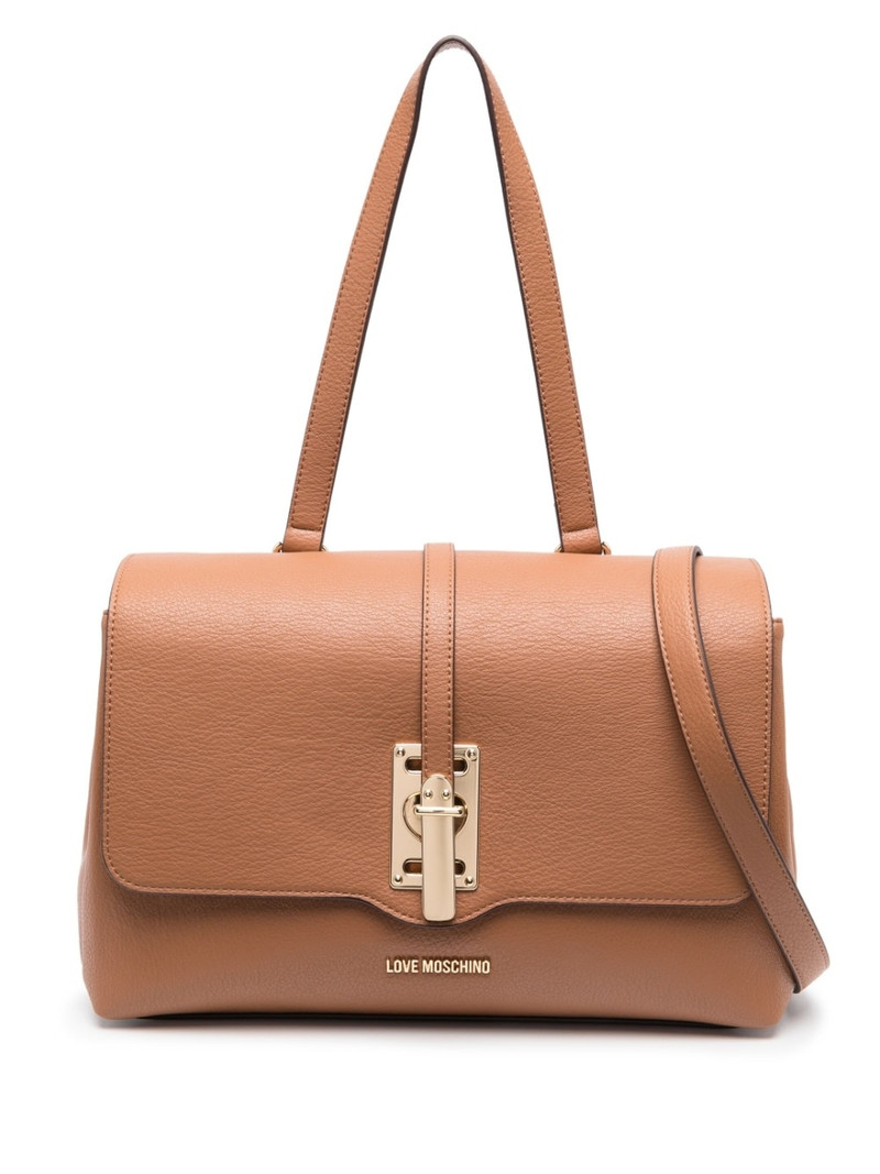 Love Heart Lock faux-leather shoulder bag 1