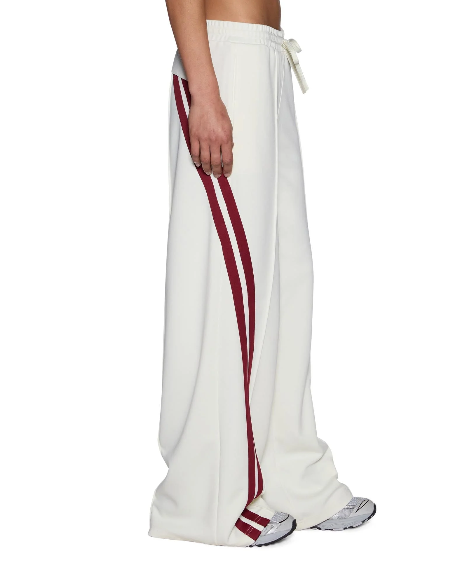 ORIGIN TRACKPANT OFF WHITE BURGUNDY - 1
