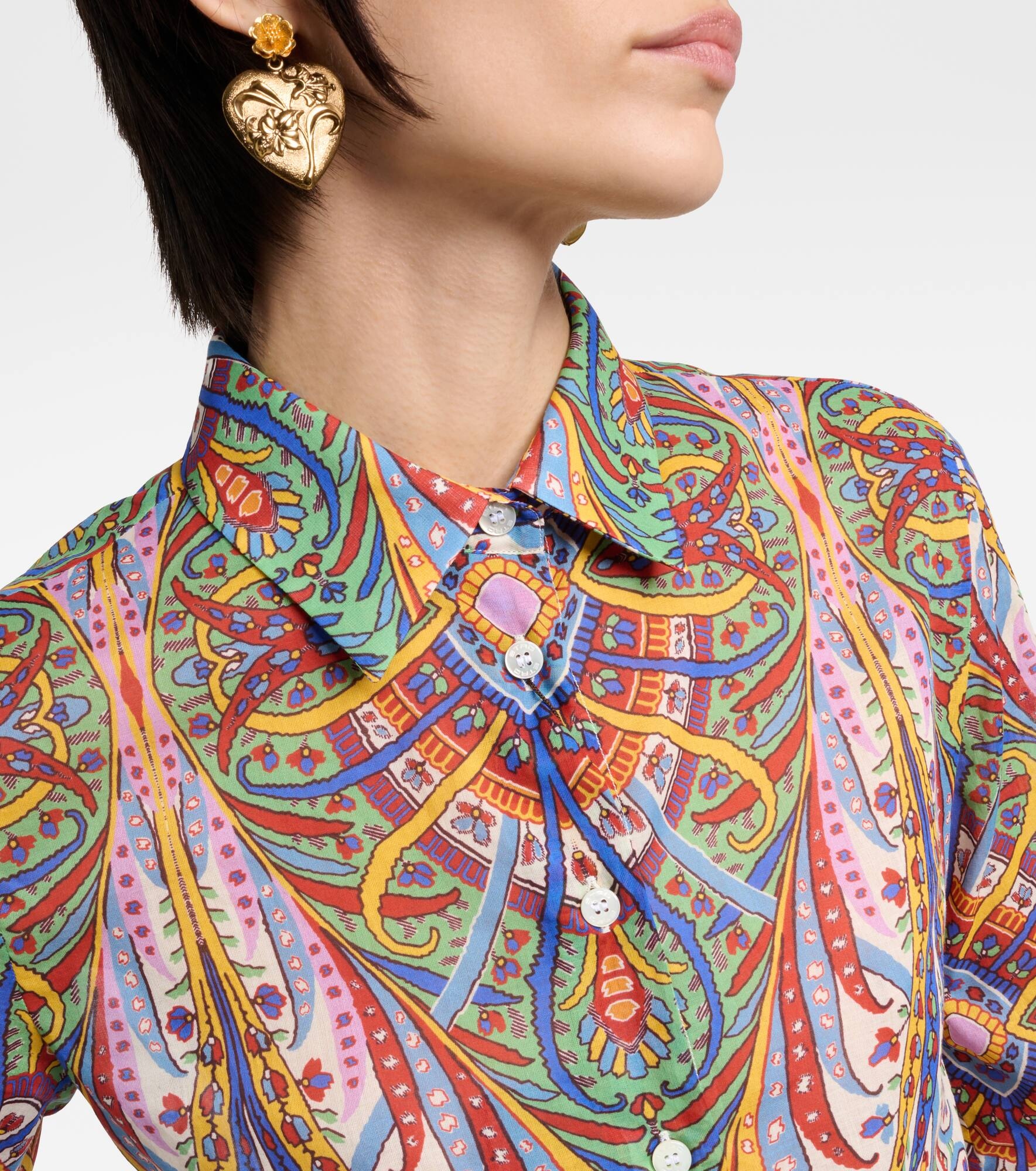 Printed cotton shirt - 4