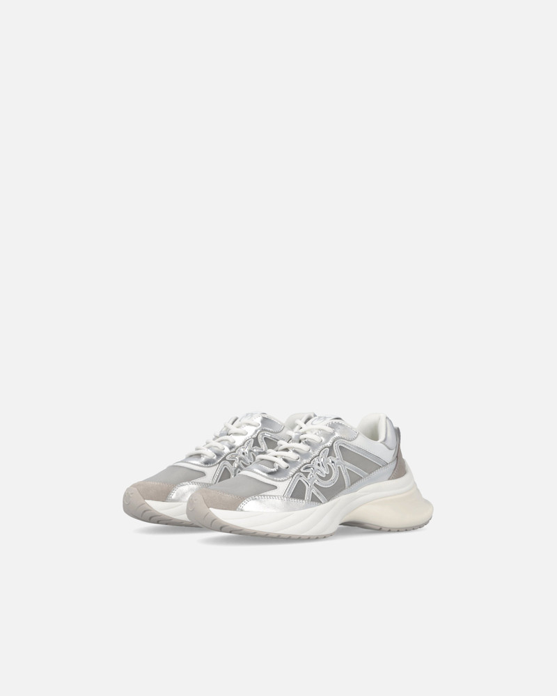 SNEAKERS WITH LAMINATED INSERTS AND LOVE BIRDS LOGO 6