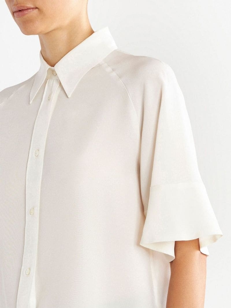 raglan-sleeved button shirt - 4