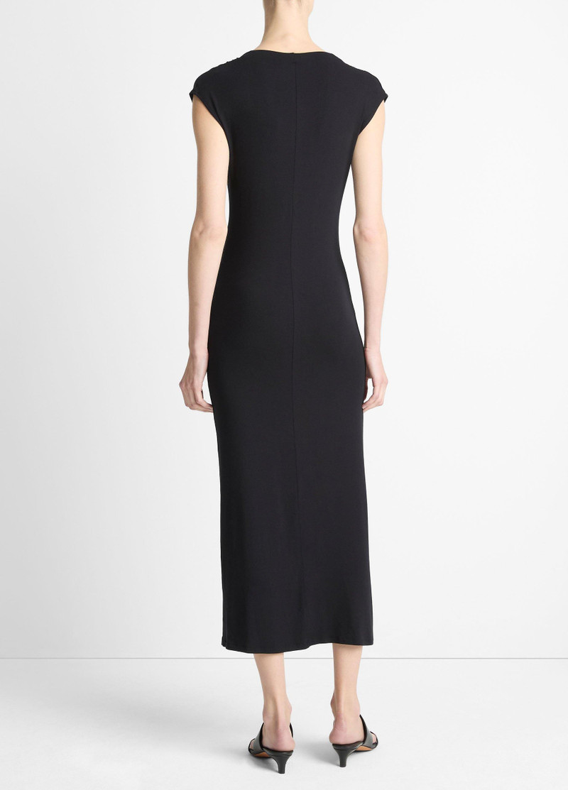 Vince Jersey Draped Cowl-Neck Dress outlook
