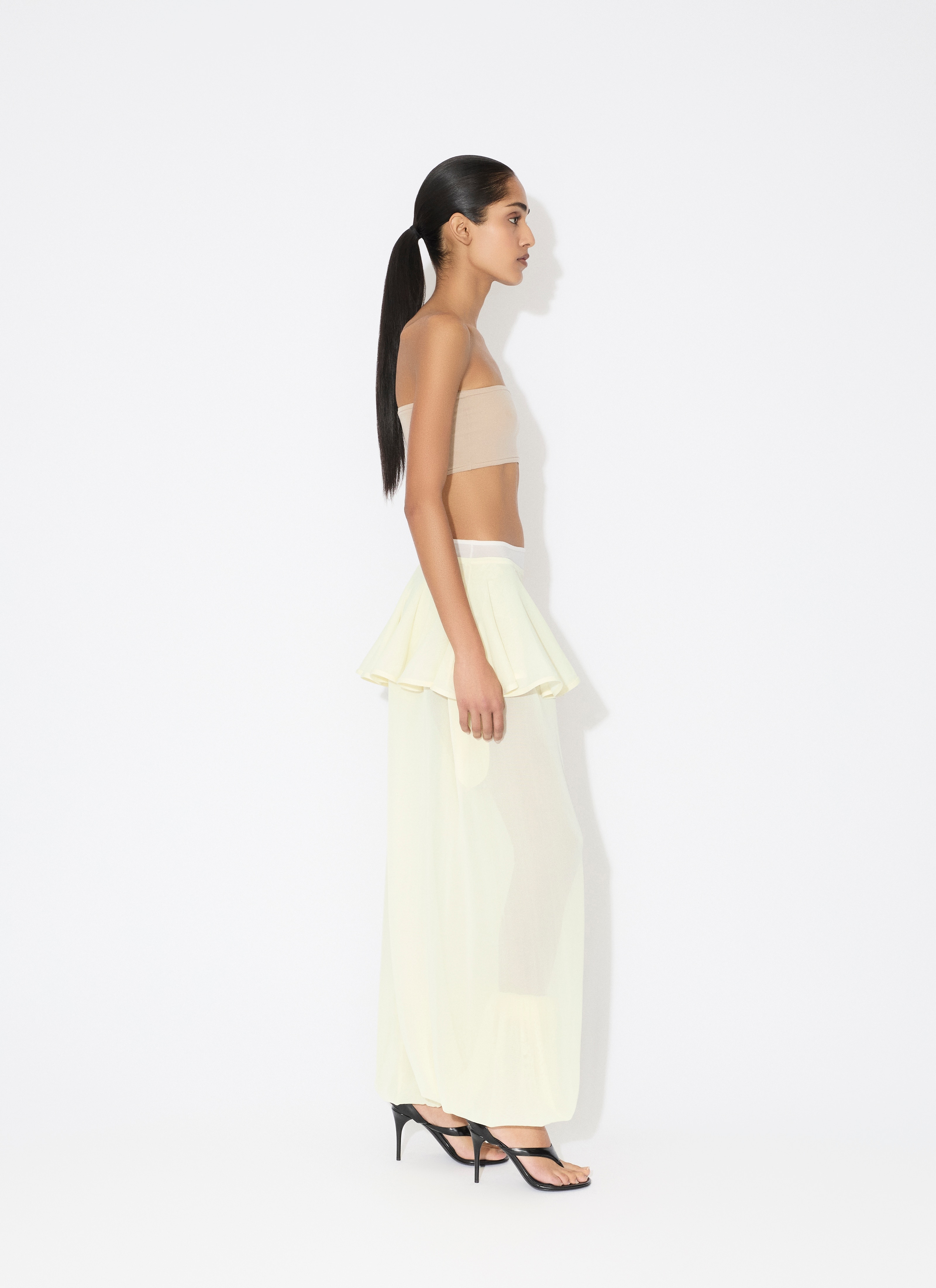 KNIT PEPLUM PANTS - 4