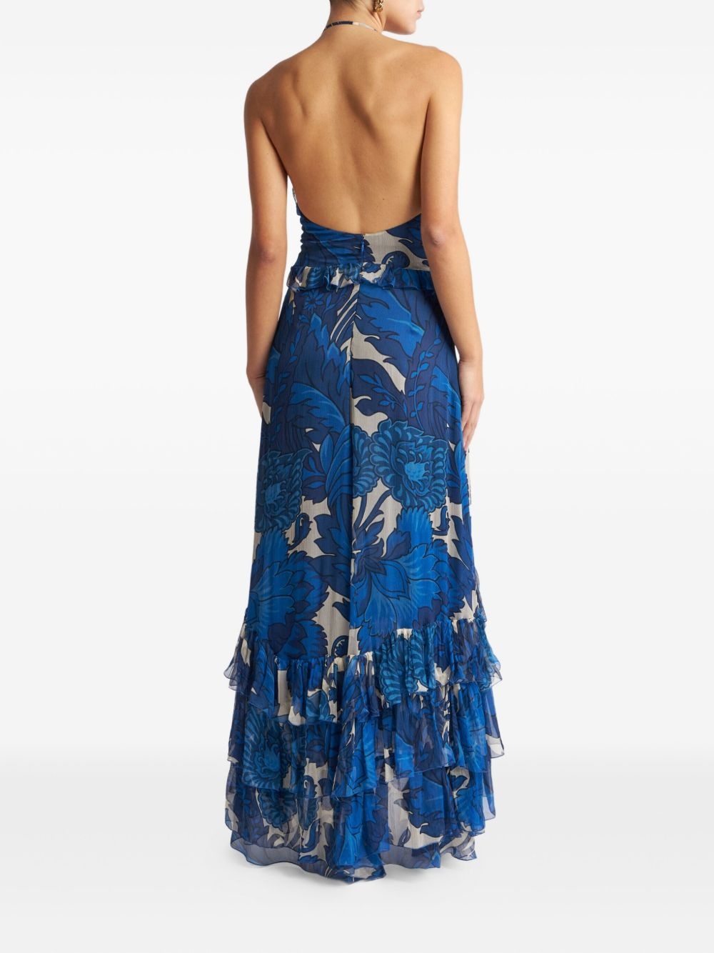 ruffled-detailing dress - 4
