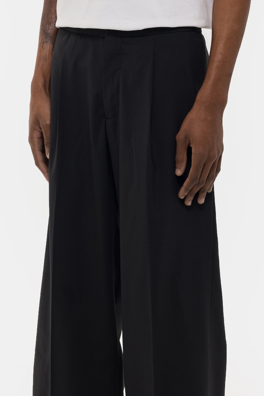 032C Office Attire Wide Leg Suit Pant in Black - 4