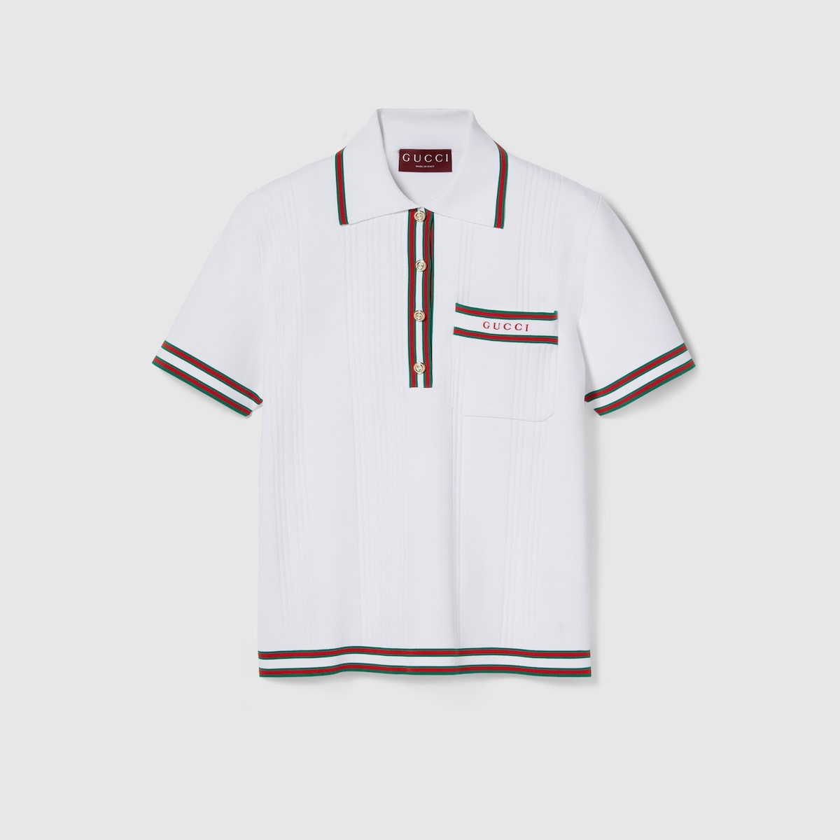 Stretch viscose polo top - 1