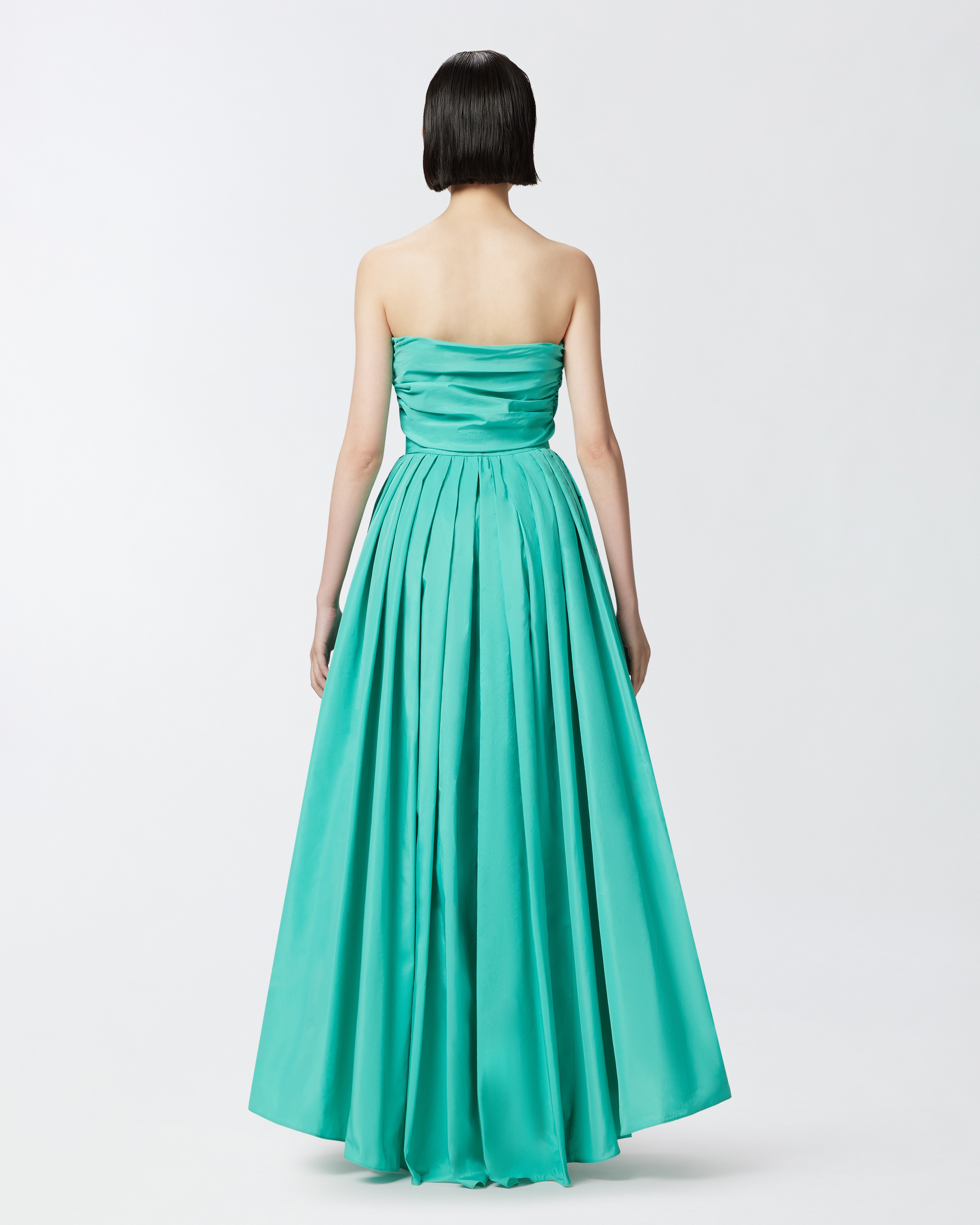 SPECIAL-OCCASION TAFFETA DRESS WITH SWEETHEART NECKLINE - 4