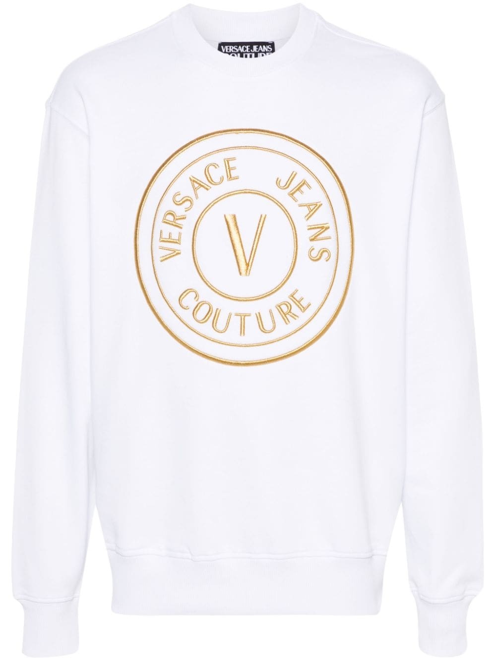 embroidered-logo cotton sweatshirt - 1