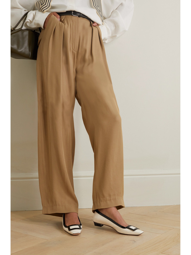 Roger Vivier Belle Vivier Two-tone Patent-leather Ballet Flats outlook