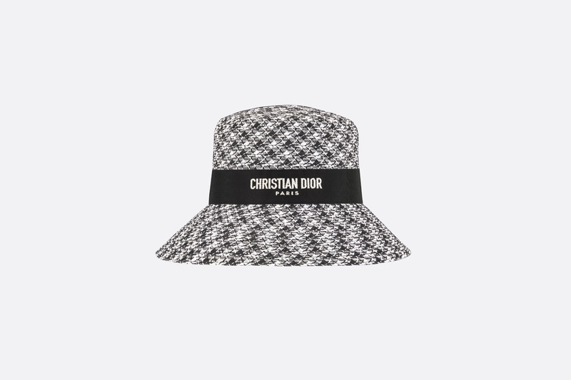 D-Bobby Houndstooth Large Brim Hat 1